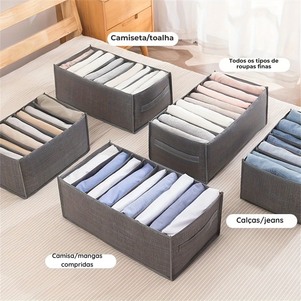 Organizador de Roupas com Divisórias Premium