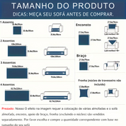 Capa de Sofá Luxuosa Estilo Art Déco Antiderrapante & Lavável