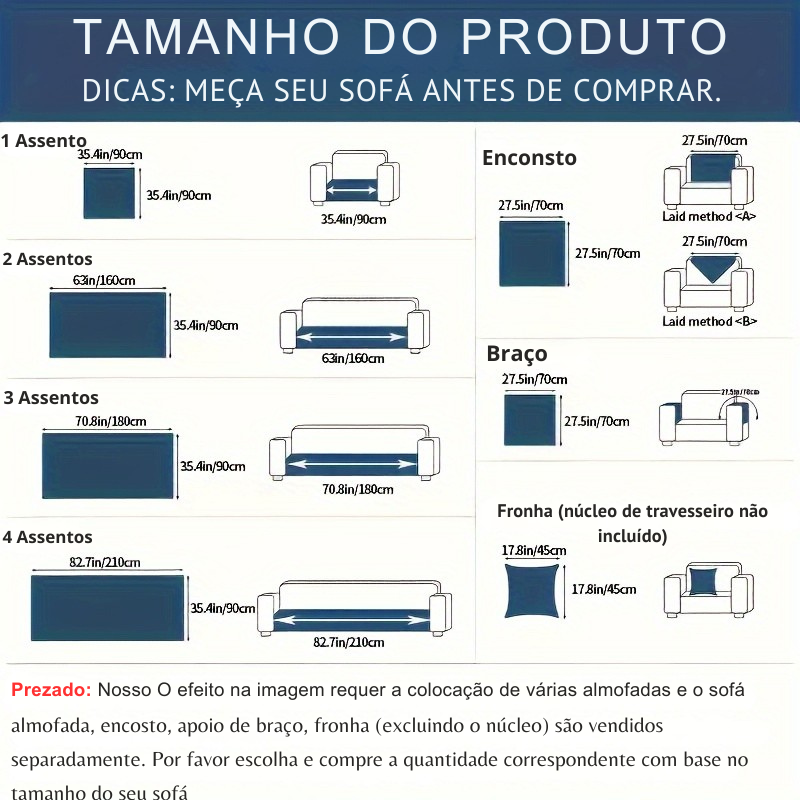 Capa de Sofá Luxuosa Estilo Art Déco Antiderrapante & Lavável