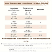 Caminho de Mesa Macramê Boho com Tassels