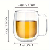 Caneca Térmica de Vidro Borossilicato Soprado
