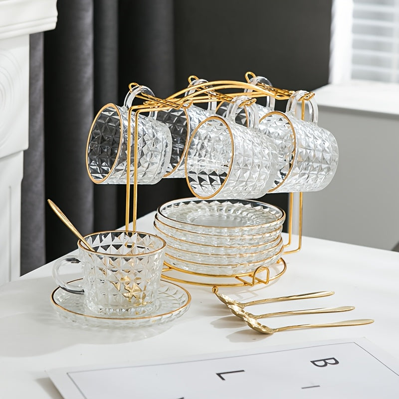 Conjunto de Xícaras de Café e Chá Europeu