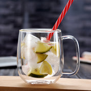 Caneca Térmica de Vidro Borossilicato Soprado