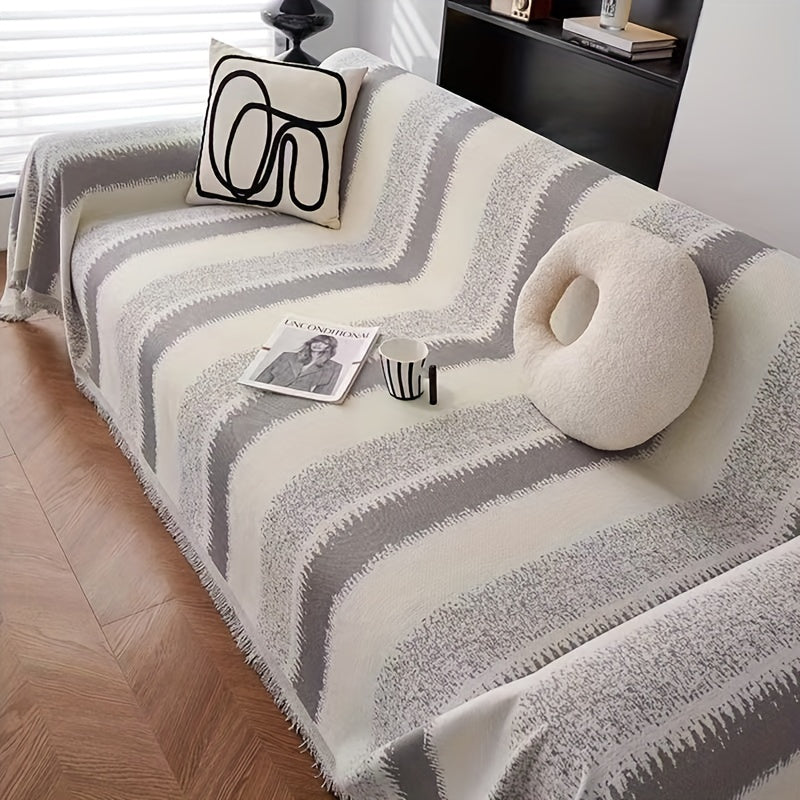 Capa de Sofá Boho em Chenille Versátil