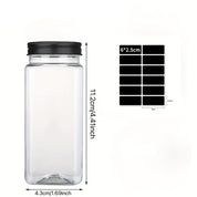 Conjunto Premium de  Potes Quadrados Porta-Temperos 12/24 unid. 160g