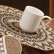 Jogo Americano Boho em Juta Estampada