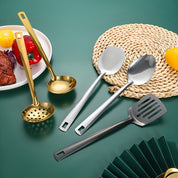 Jogo de 6 Utensílios de Servir em Aço Inoxidável
