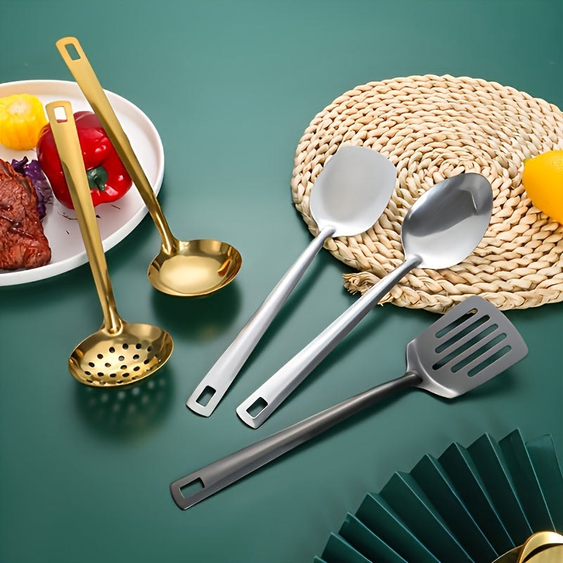 Jogo de 6 Utensílios de Servir em Aço Inoxidável