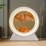 Luminária LED 3D com Areia em Movimento