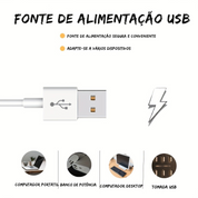 Luminária LED 3D Casa de Balões