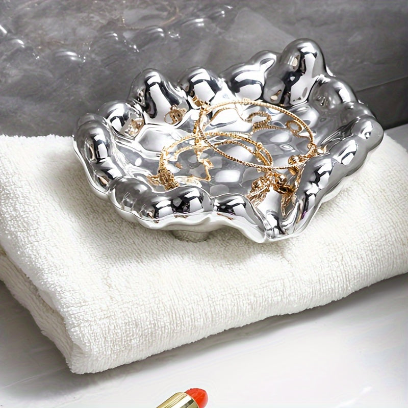 Porta-Sabonete Luxo Cloud Gold Design Minimalista