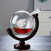 Conjunto de Decanter de Vidro em Formato de Globo
