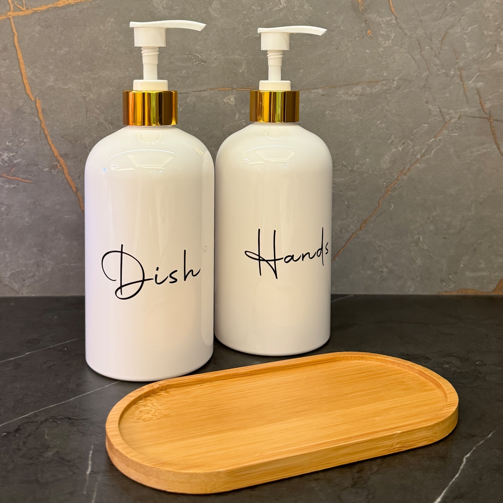 Kit 2x Dispensers de Sabão 500ml Recarregáveis