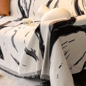 Manta Boho para Sofá com Estampa Marmorizada