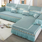 Capa de Sofá Luxuosa Estilo Art Déco Antiderrapante & Lavável