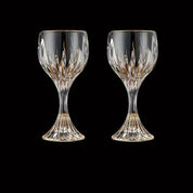 Conjunto de Taças de Luxo Exclusiva de Cristal com Haste Listrada