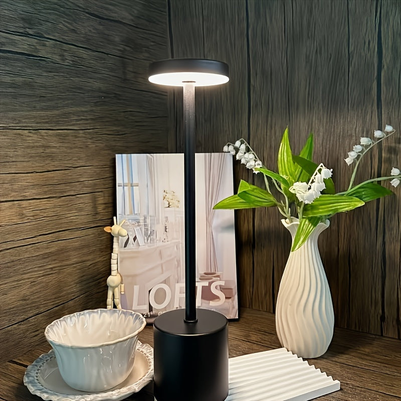 Luminária de Mesa 3 Cores LED Touch Dimerizável