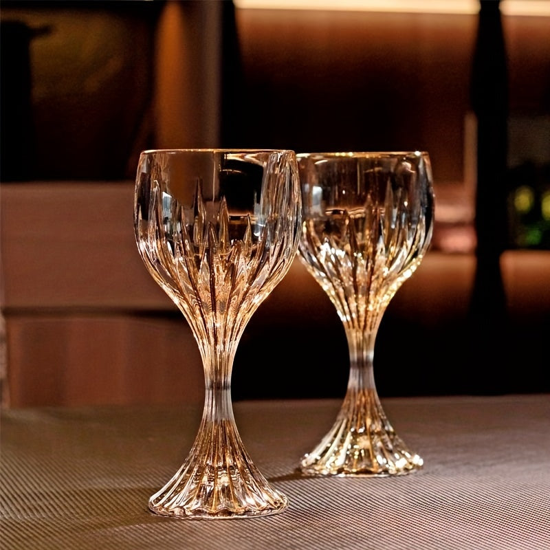 Conjunto de Taças de Luxo Exclusiva de Cristal com Haste Listrada