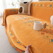Capa de Sofá Estilo Boho Versátil Back Side