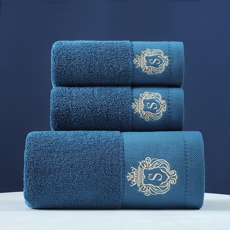 Conjunto de 3 Toalhas Maciez 100% Algodão