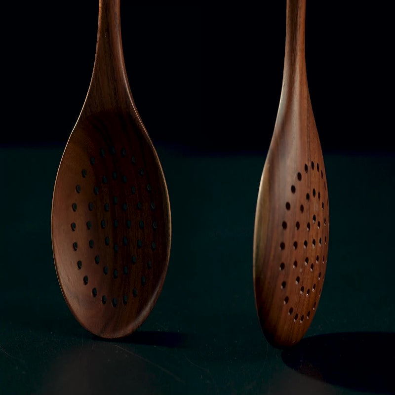 Conjunto de Utensílios de Cozinha em Madeira
