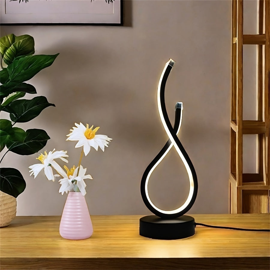 Luminária de Mesa LED 3 Cores com Intensidade Ajustável
