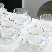 Conjunto de Xícaras de Café e Chá Europeu