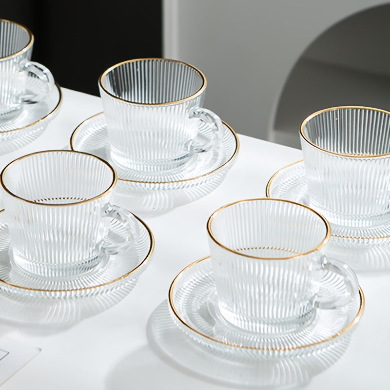 Conjunto de Xícaras de Café e Chá Europeu