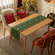 Caminho de Mesa Natalino com Tassel Design Floral