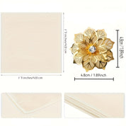 Kit de14 Guardanapos Luxosos de Cetim com Argolas