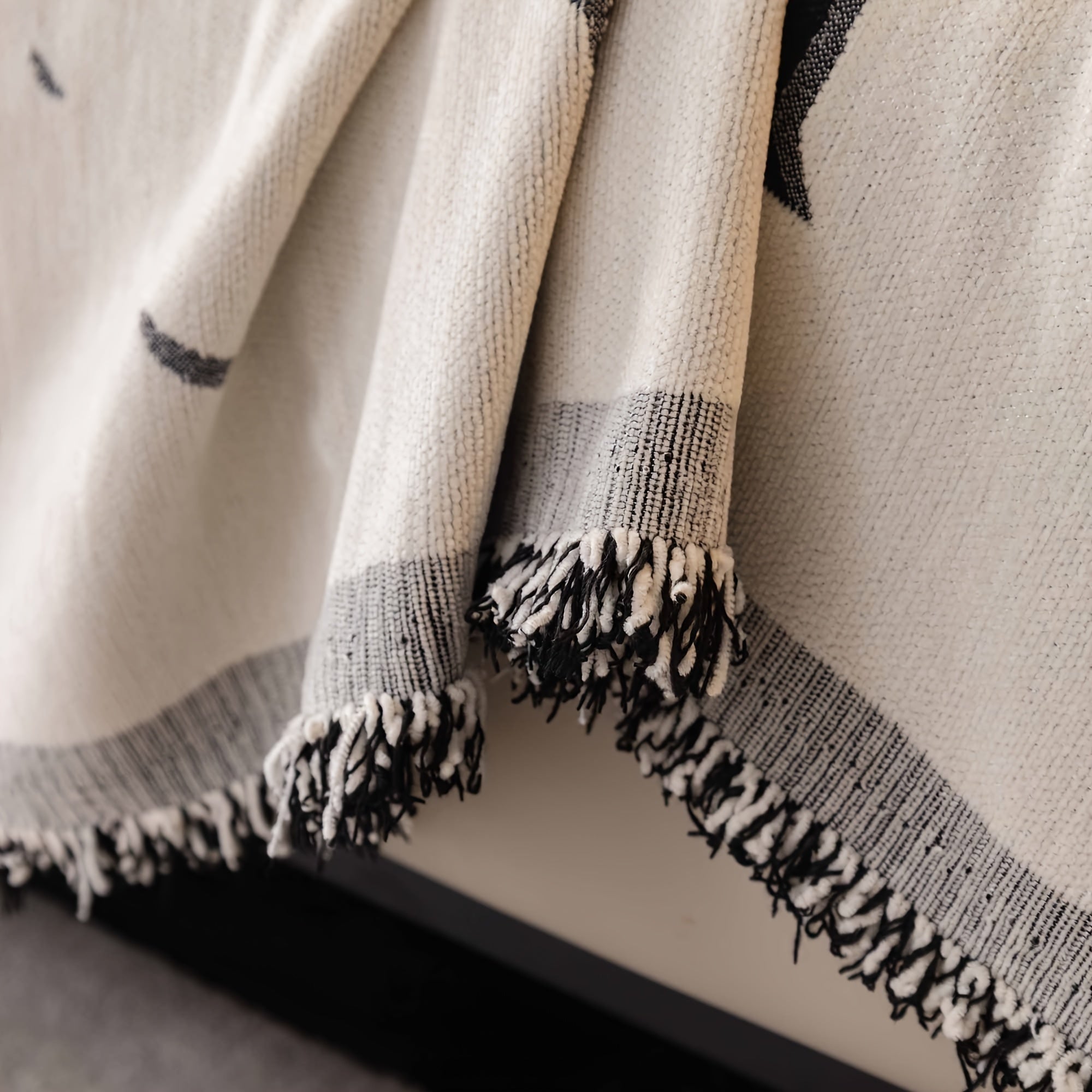Manta Boho para Sofá com Estampa Marmorizada
