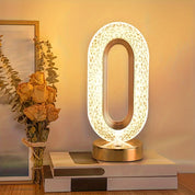 Luminária de Mesa Oval Luxuosa