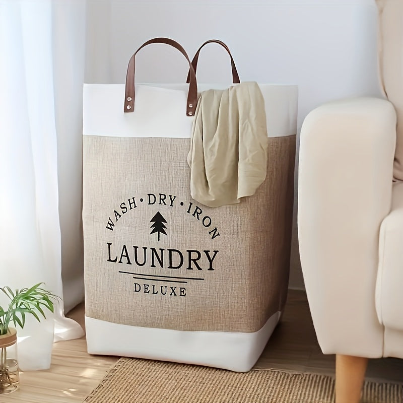 Cesto de Roupas Clássica Dobrável com Estampa Deluxe