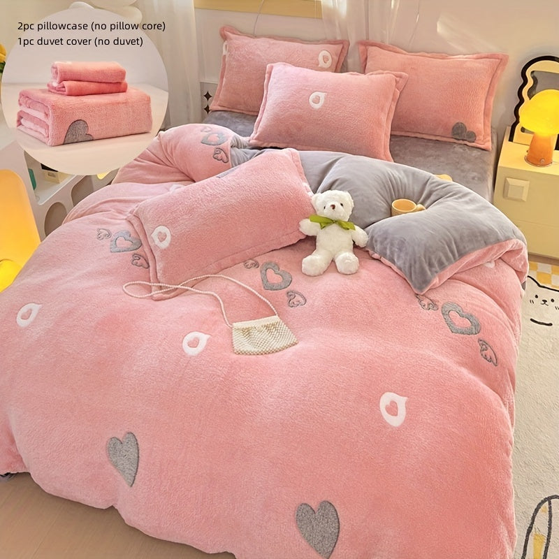 Jogo de Cama Plush Coração Alado