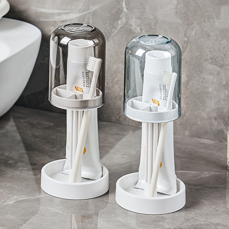 Suporte Multifuncional para Escova e Creme Dental com Drenagem