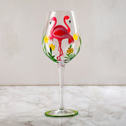 Taça de Cristal Elegante Design Exclusivo Pintada à Mão