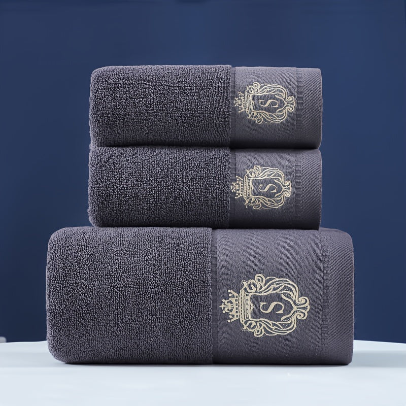 Conjunto de 3 Toalhas Maciez 100% Algodão