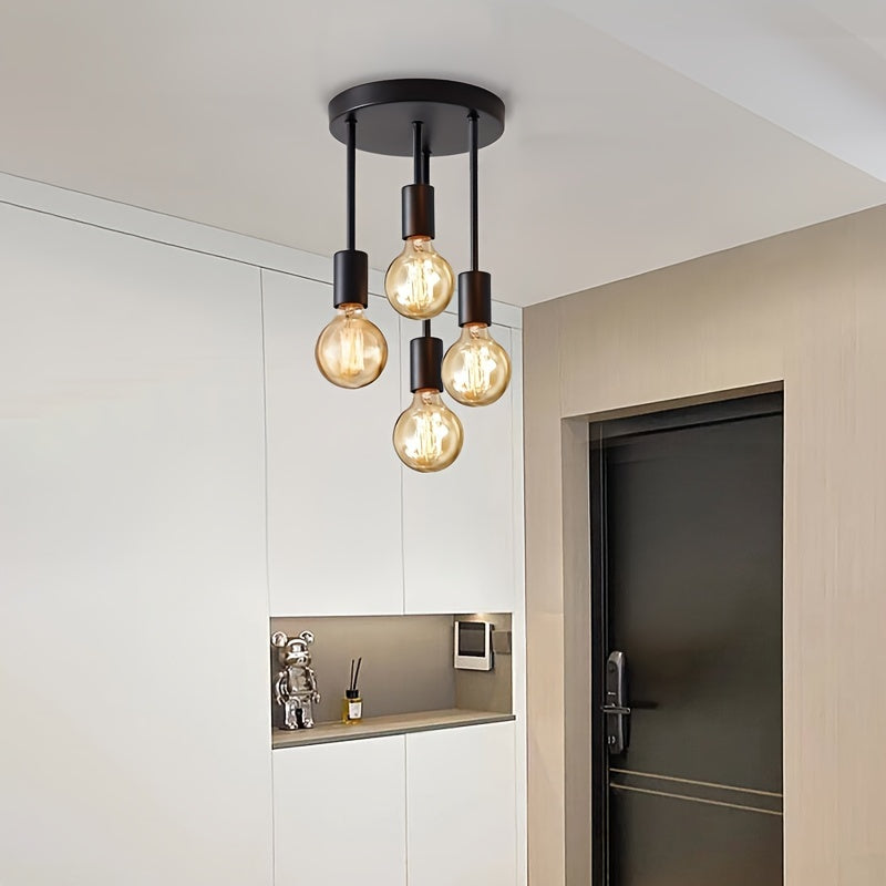 Lustre Pendente Preto com Design Moderno Satélite