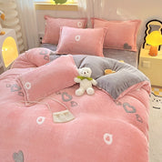 Jogo de Cama Plush Coração Alado
