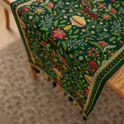 Caminho de Mesa Natalino com Tassel Design Floral