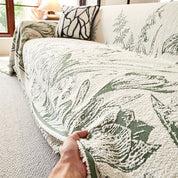 Capa de Sofá Boho Jacquard Chenille