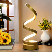 Luminária de Mesa LED Espiral Moderna Dimerizável