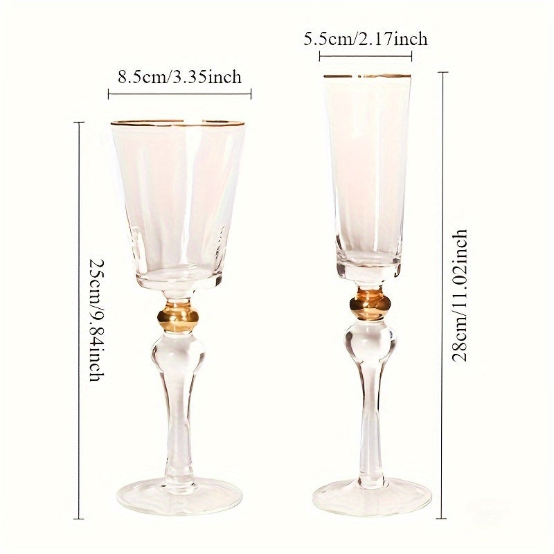 Taças Douradas Elegante Feito à Mão