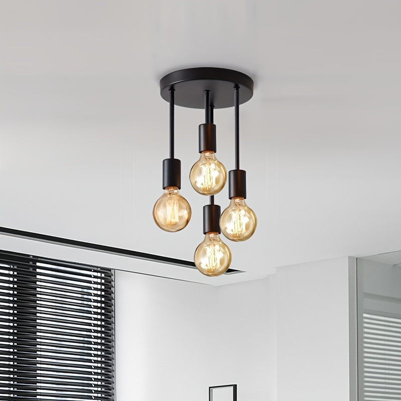 Lustre Pendente Preto com Design Moderno Satélite