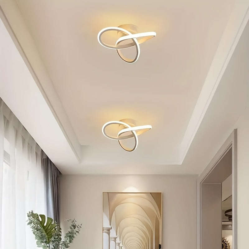 Luminária de Teto LED Regulável Design Moderno com Controle de Temperatura