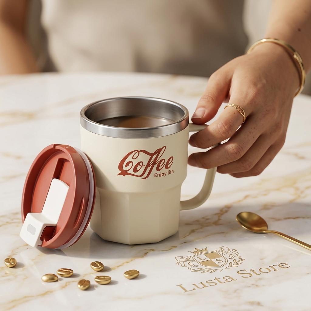 Caneca de Café Dupla Camada
