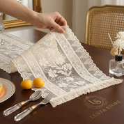 Caminho de Mesa Renda Boho Chic