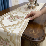 Caminho de Mesa Floral Moderno Jacquard Europeu