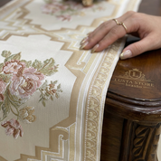 Caminho de Mesa Floral Moderno Jacquard Europeu