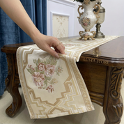 Caminho de Mesa Floral Moderno Jacquard Europeu